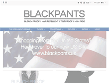 Tablet Screenshot of blackpants.com.au